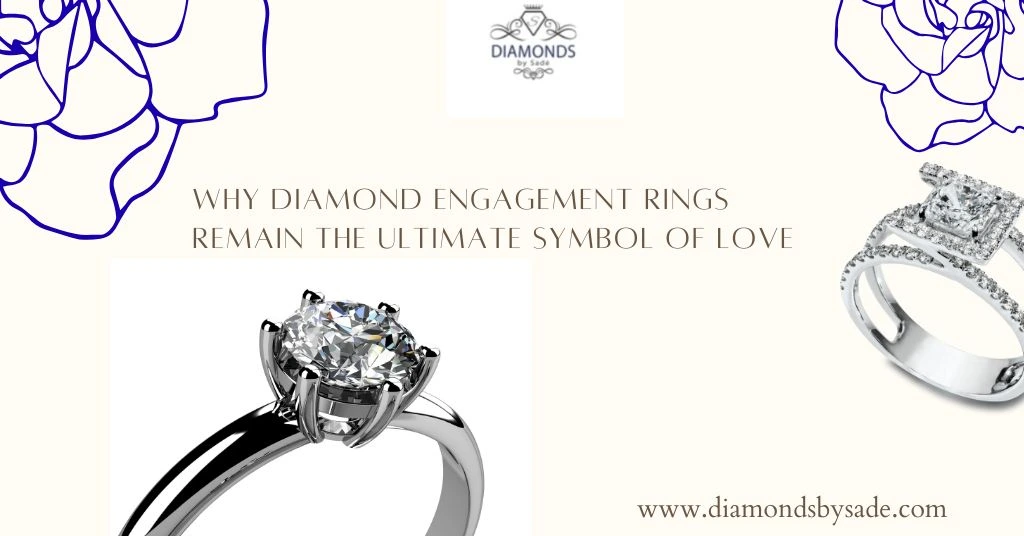 A stunning diamond engagement ring displayed elegantly, symbolizing timeless love, brilliance, and commitment.