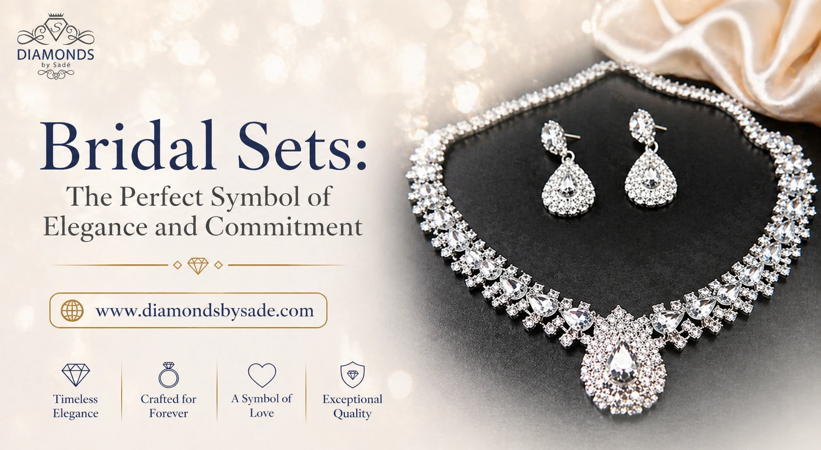 Discover luxury bridal sets crafted for elegance and sparkle. Perfect for weddings, each set blends timeless beauty with modern design for your special day.