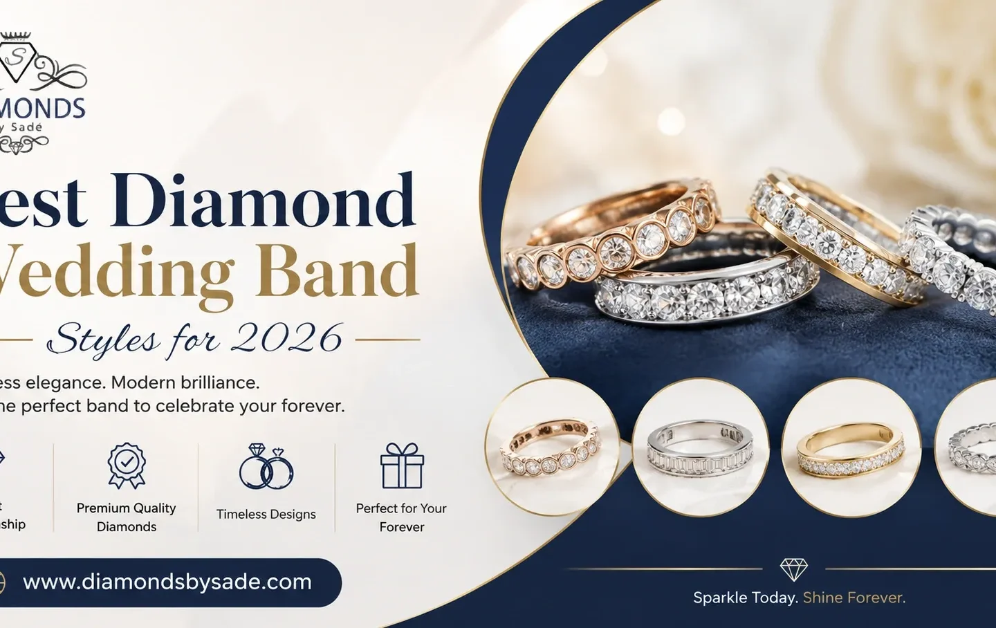 Celebrate forever with a stunning diamond wedding band, crafted for timeless elegance, exceptional brilliance, and lasting love on your special day.