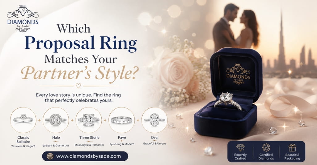 Find the perfect proposal ring to match your partner's style. Explore timeless, modern, vintage, and elegant designs for an unforgettable proposal.